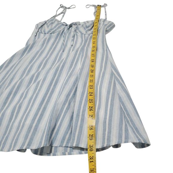 Majorelle Tahoe Blue Chambray Mini Dress Size S - Picture 12 of 14